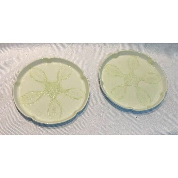 2 Kate Williams Global Design Connection Starfish Ridged Plates Beach Theme - Picture 2 of 6